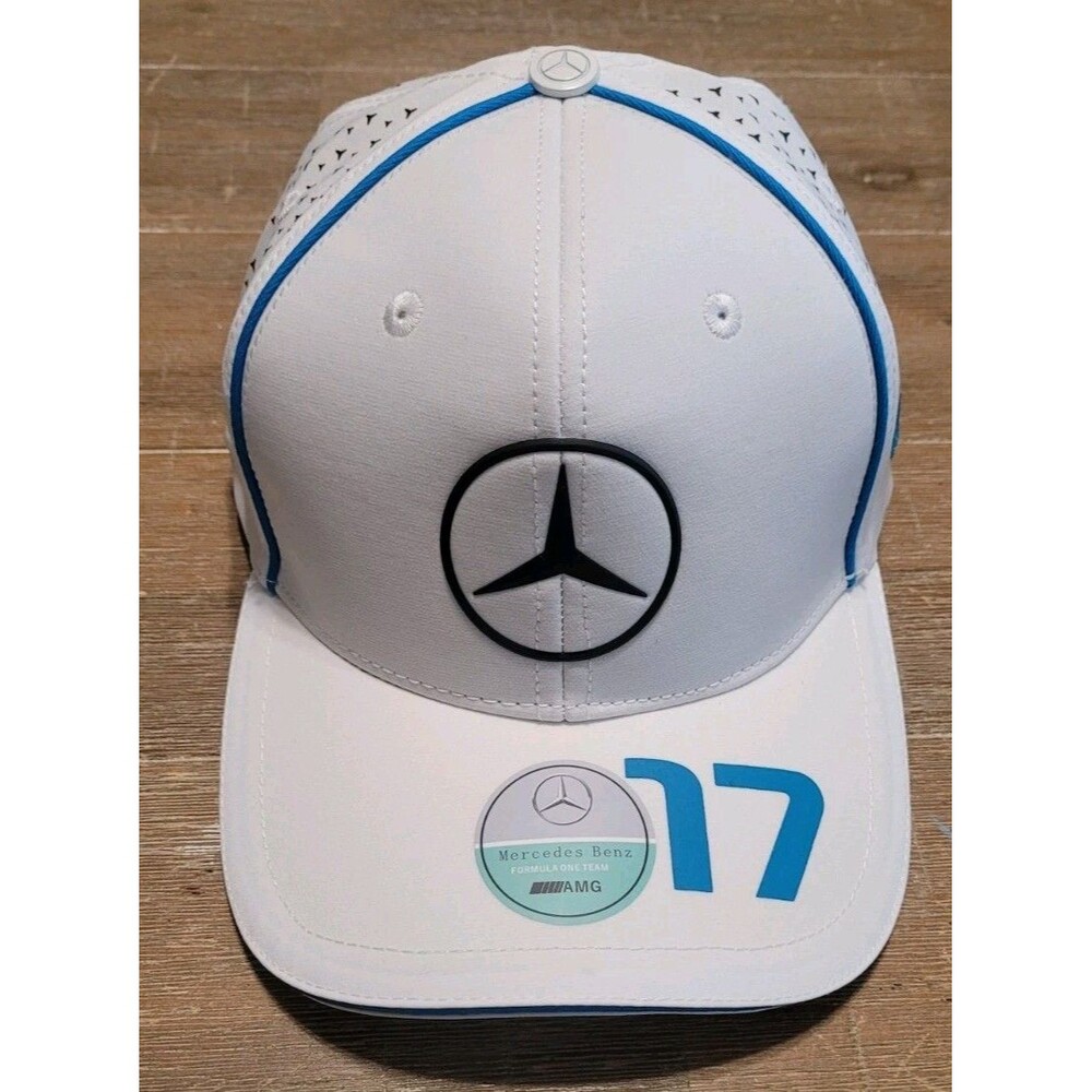 Mercedes EQ Formula 1 Team Driver Hat New Era Cap White - Blue Trim #17 de Vries